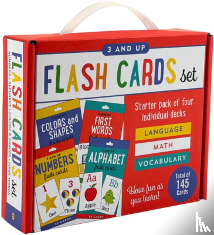  - Flash Cards Set: Alphabet, Colors & Shapes, First Words, and Numbers Four Pack Set