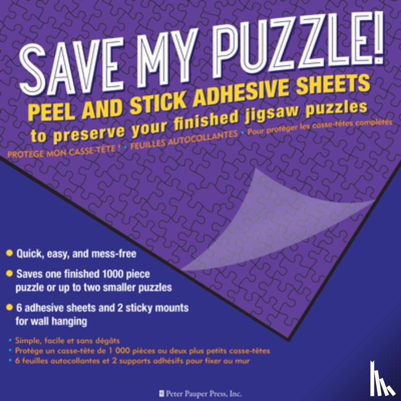  - Save My Puzzle! Peel an Stick Adhesive Sheets