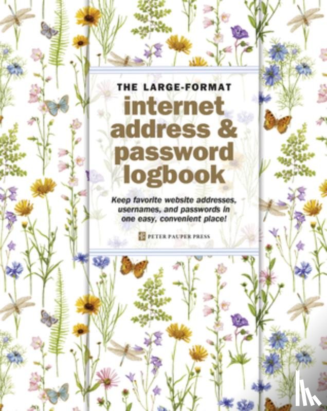 Johnston, Ann - Wildflower Garden Large Internet Address & Password Logbook