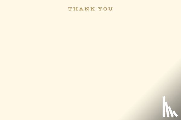  - Thank You Correspondence Cards (25 Cards, 26 Self-Sealing Envelopes)