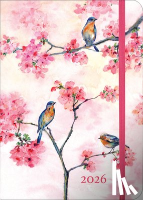  - 2026 Cherry Blossoms in Spring Weekly Planner (16 Months, Sept 2025 to Dec 2026)