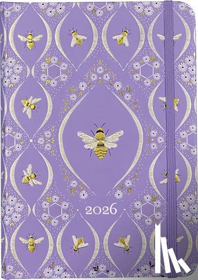  - 2026 Florentine Bees Weekly Planner (16 Months, Sept 2025 to Dec 2026)
