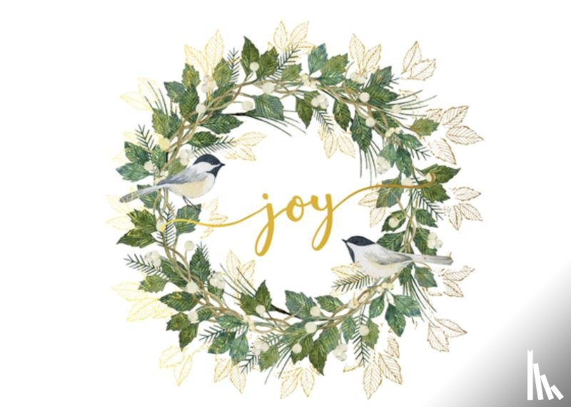 - Wreath of Joy Deluxe Boxed Holiday Cards (20 Cards, 21 Self-Sealing Envelopes)