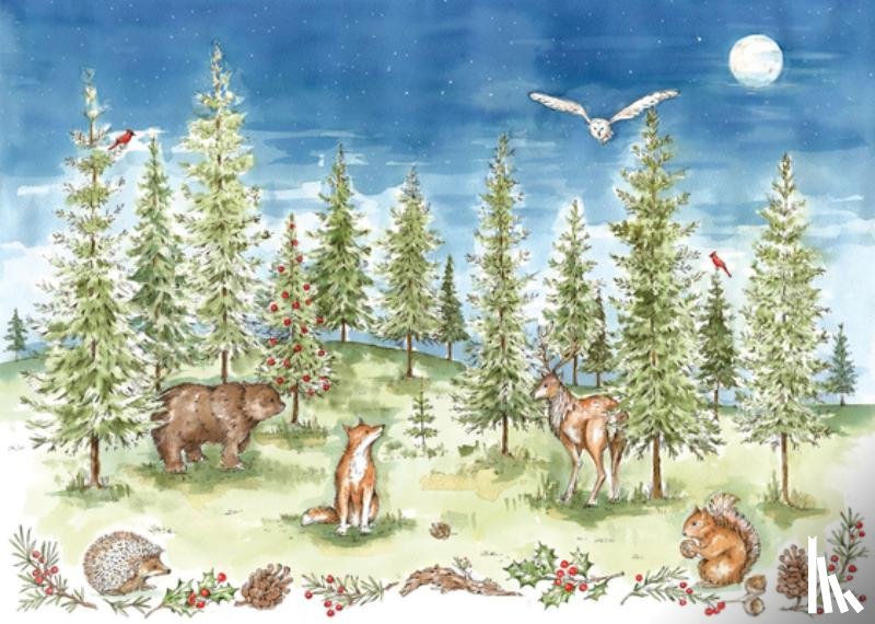  - Woodland Wonder Deluxe Boxed Holiday Cards (20 Cards, 21 Self-Sealing Envelopes)