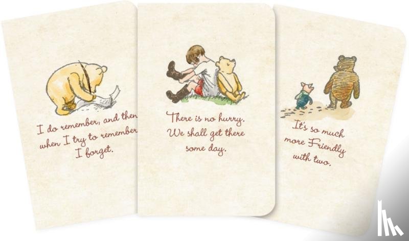 H. Shepard, Ernest - Winnie-The-Pooh Jotter Notebooks (Set of 3)