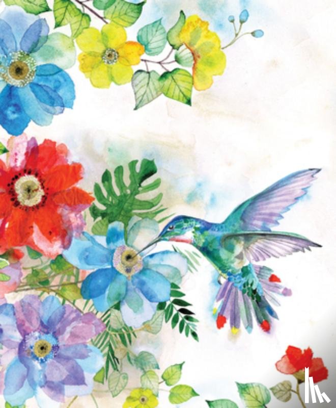  - Hummingbird Garden Journal (Deluxe Binding with Gold Gilded Pages)