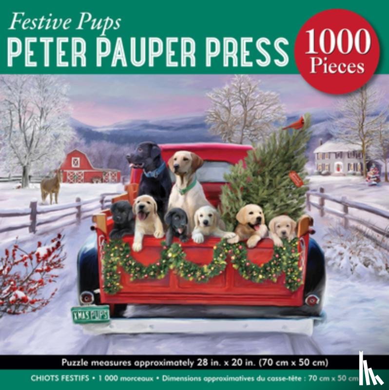  - Festive Pups 1000-Piece Jigsaw Puzzle