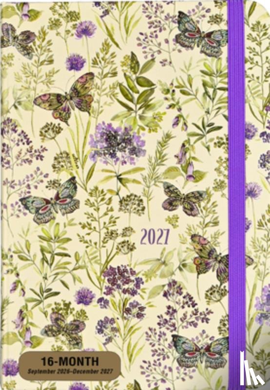  - 2027 Amethyst Butterflies Weekly Planner (16 Months, Sept 2026 to Dec 2027)