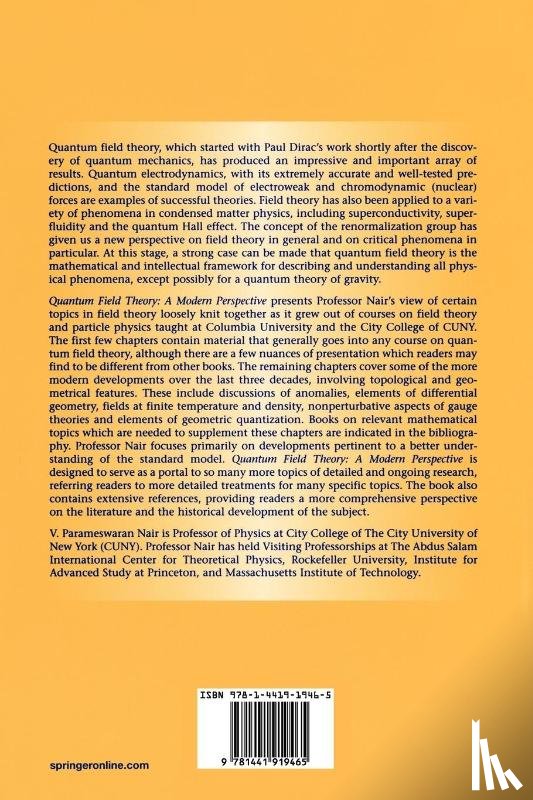 Nair, V. P. - Quantum Field Theory