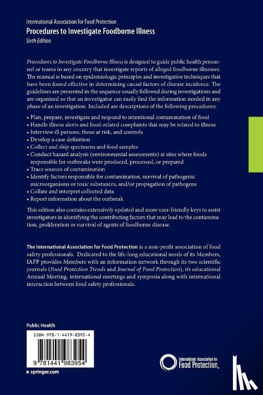 International Association for Food Protection - Procedures to Investigate Foodborne Illness