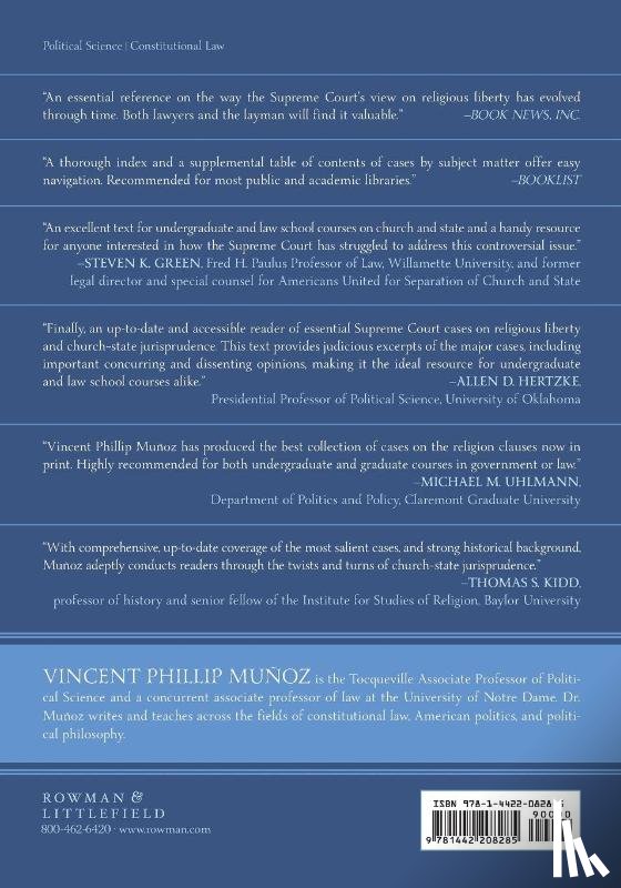 Munoz, Vincent Phillip - Religious Liberty and the American Supreme Court