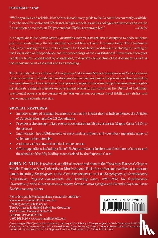 Vile, John R. - A Companion to the United States Constitution and Its Amendments