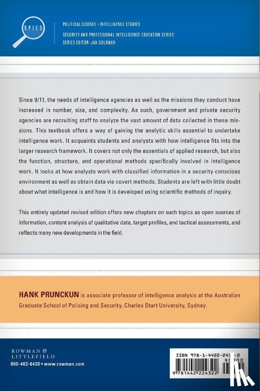 Prunckun, Hank - Scientific Methods of Inquiry for Intelligence Analysis