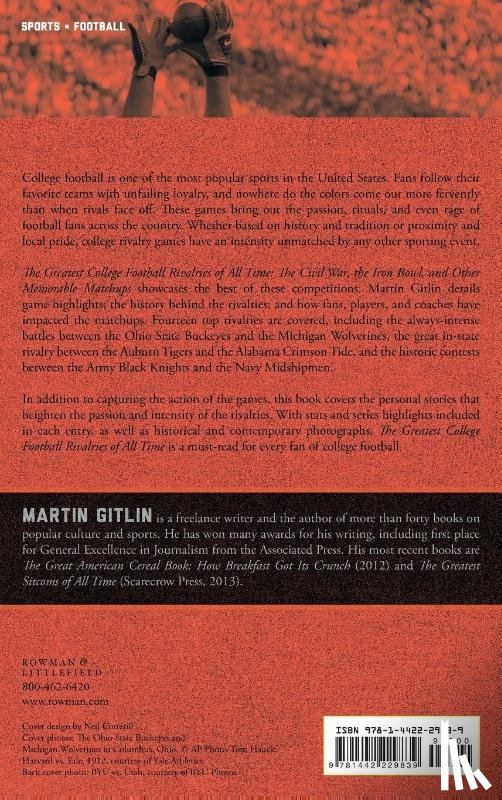 Gitlin, Martin - The Greatest College Football Rivalries of All Time