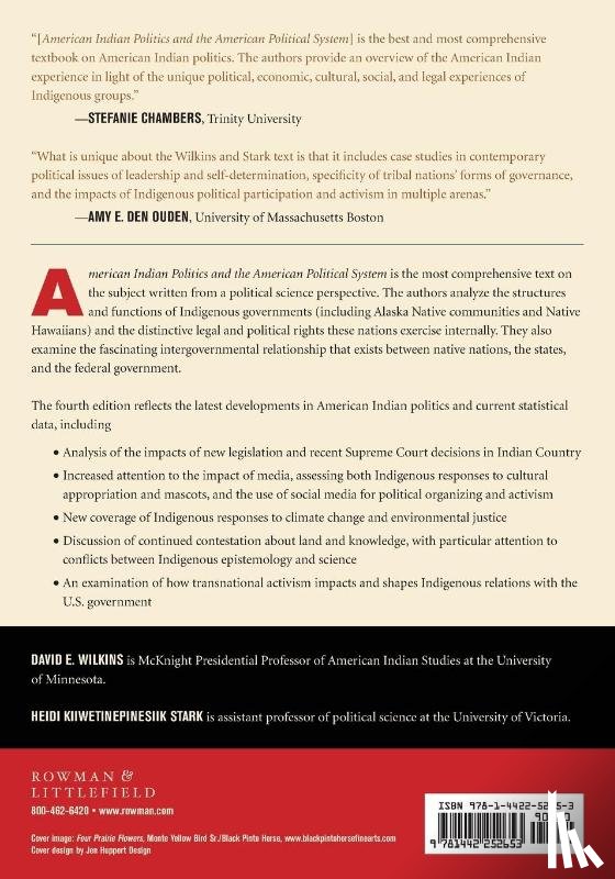 Wilkins, David E., Kiiwetinepinesiik Stark, Heidi - American Indian Politics and the American Political System