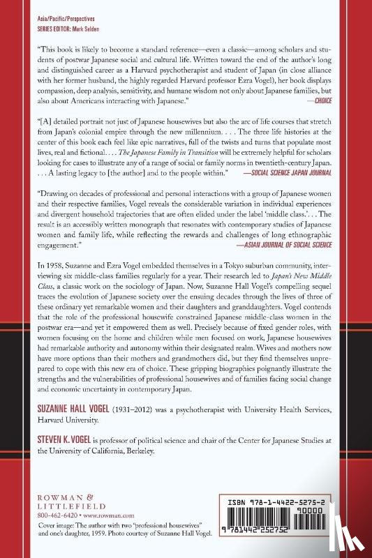 Vogel, Suzanne Hall - The Japanese Family in Transition