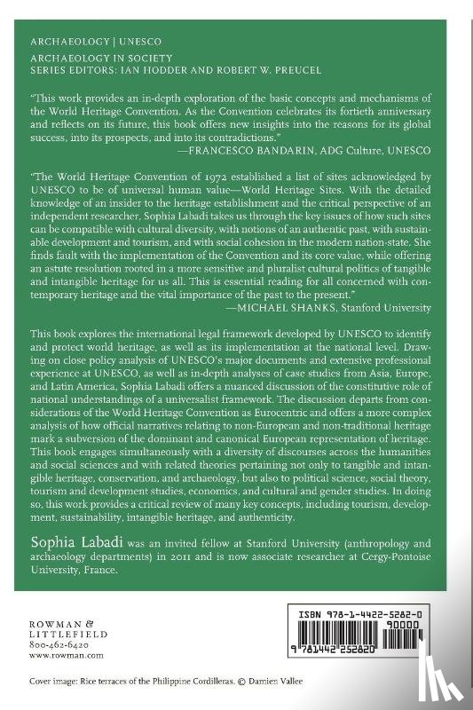 Labadi, Sophia - UNESCO, Cultural Heritage, and Outstanding Universal Value