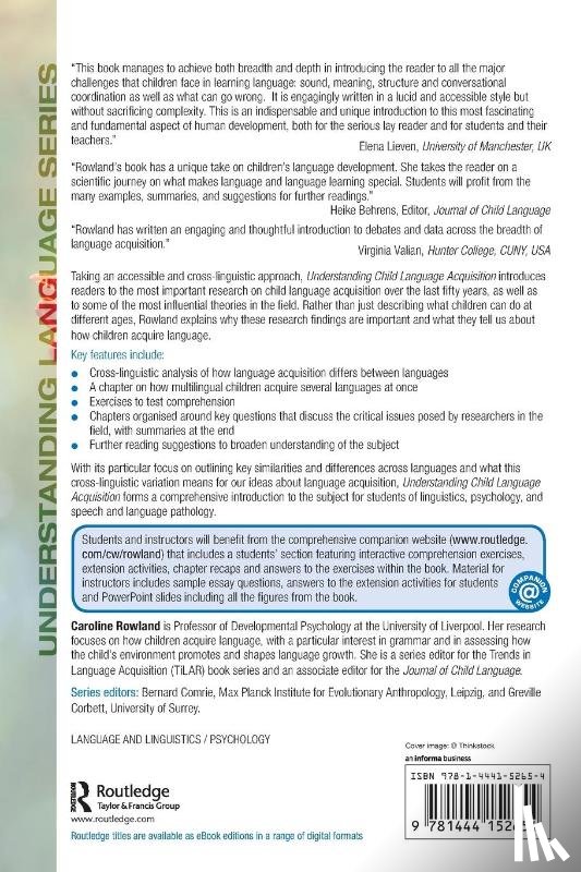 Rowland, Caroline (University of Liverpool - Understanding Child Language Acquisition