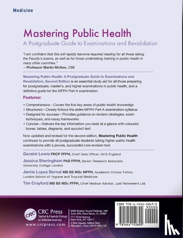 Lewis, Geraint (Chief Data Officer, Sheringham, Jessica (Senior Research Associate, Lopez Bernal, Jamie, Crayford, Tim (Chief Medical Advisor - Mastering Public Health