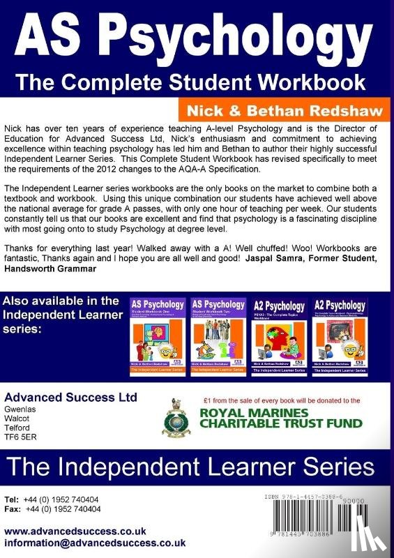 Redshaw, Nick & Bethan - Psychology the Complete Student Workbook