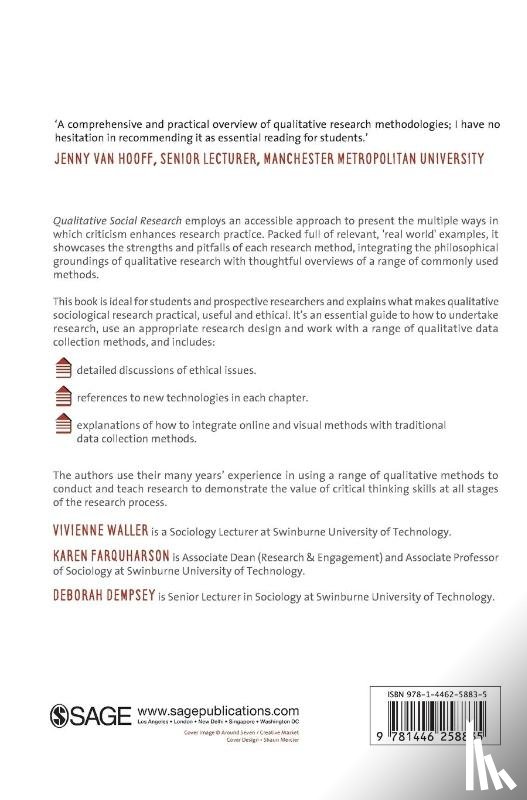 Waller, Vivienne, Farquharson, Karen, Dempsey, Deborah - Qualitative Social Research