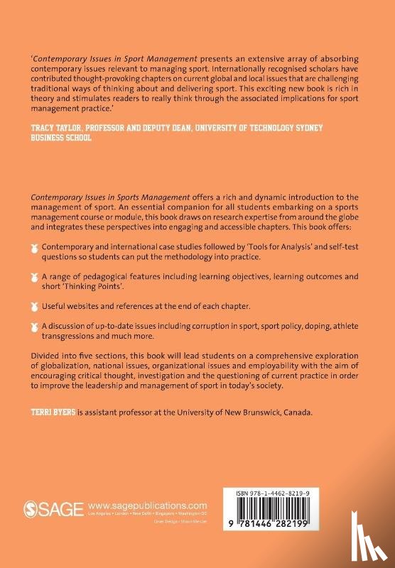  - Contemporary Issues in Sport Management
