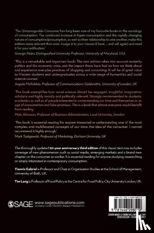 Gabriel, Yiannis, Lang, Tim - The Unmanageable Consumer