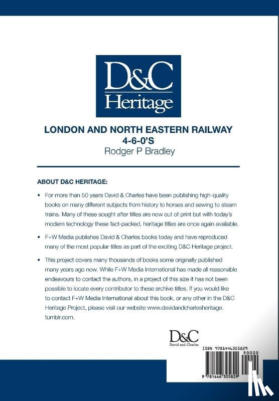 Bradley, R.P. (Author) - London and North Eastern Railway 4-6-0'S