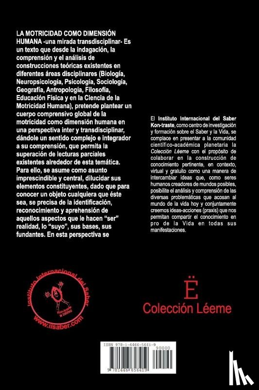 Benjumea Pérez, Margarita María - La Motricidad como dimensión humana - un enfoque transdisciplinar