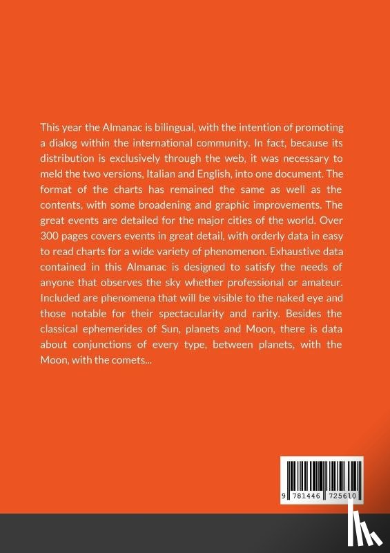 Ricci, Pier Paolo - Almanacco astronomico Astronomical almanac 2024