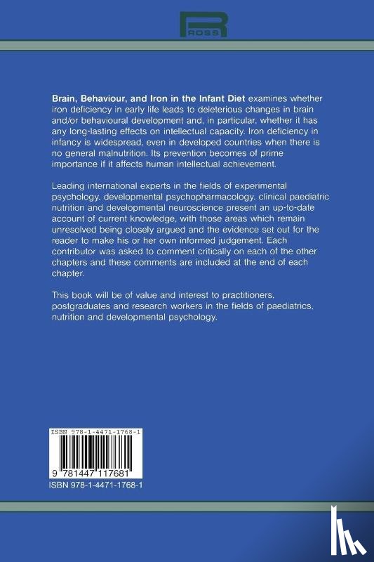  - Brain, Behaviour, and Iron in the Infant Diet