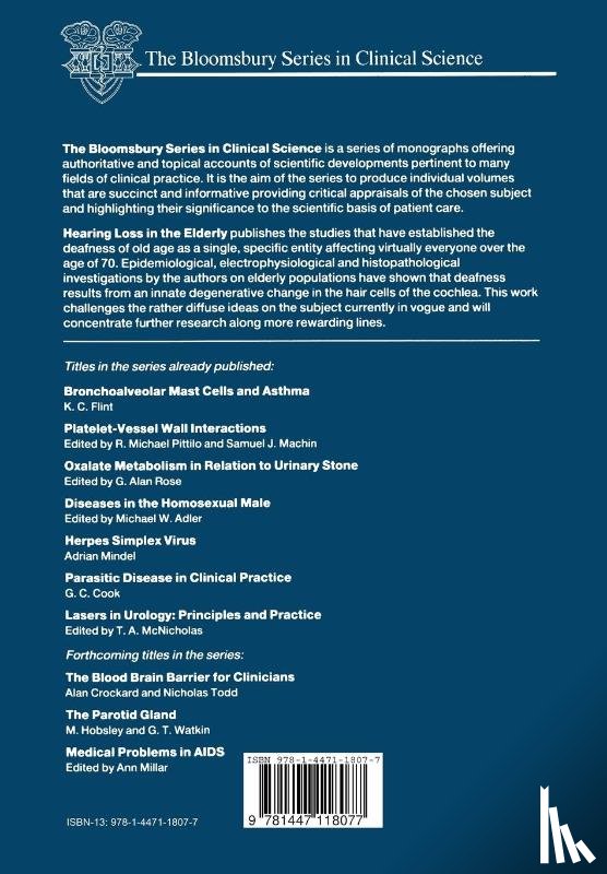 Soucek, Sava, Michaels, Leslie - Hearing Loss in the Elderly