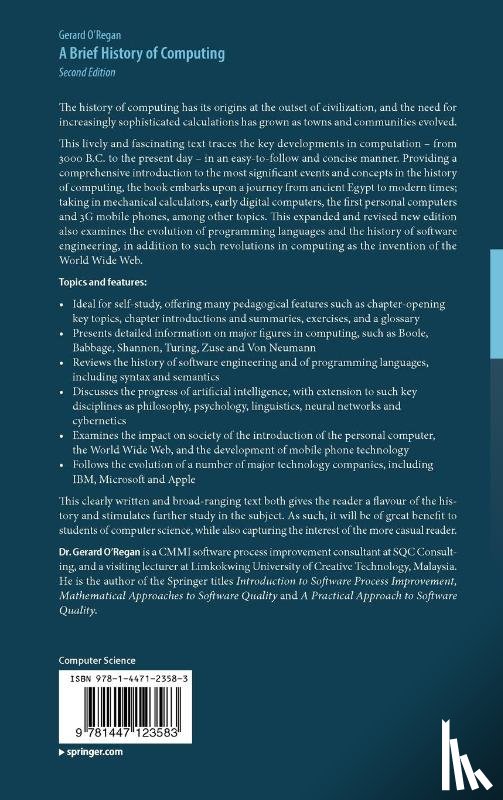 Gerard O'Regan - A Brief History of Computing