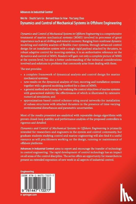 He, Wei, Ge, Shuzhi Sam, How, Bernard Voon Ee, Choo, Yoo Sang - Dynamics and Control of Mechanical Systems in Offshore Engineering