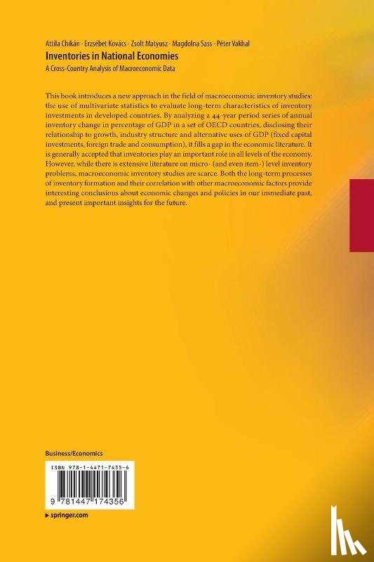 Chikan, Attila, Kovacs, Erzsebet, Matyusz, Zsolt, Sass, Magdolna - Inventories in National Economies