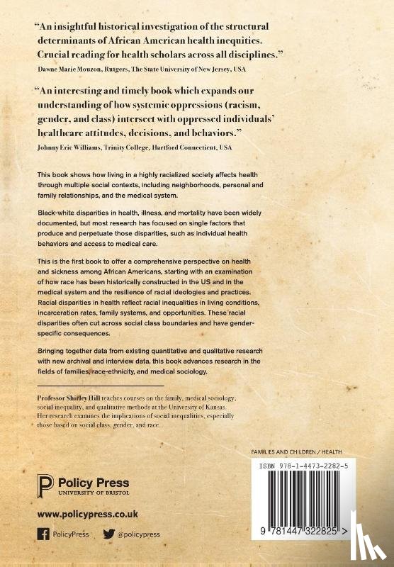 Hill, Shirley A. (University of Kansas) - Inequality and African-American Health