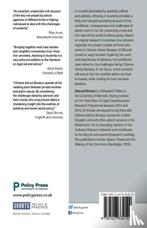  - Advising in Austerity