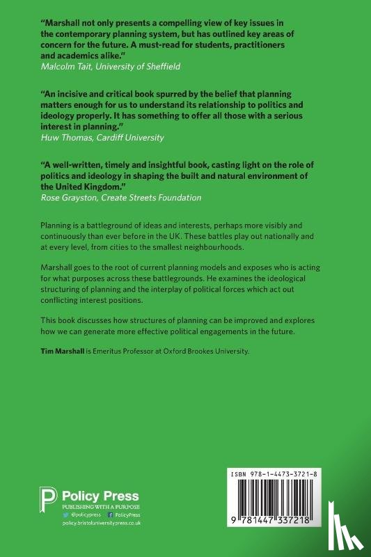 Marshall, Tim - The Politics and Ideology of Planning