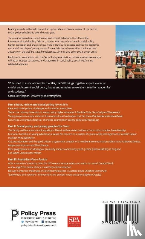 Rees, James, Pomati, Marco, Heins, Elke - Social Policy Review 32