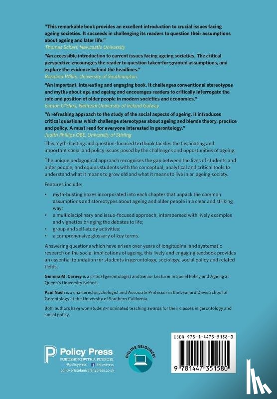 Carney, Gemma (Queen’s University, Nash, Paul (University of Southern California) - Critical Questions for Ageing Societies