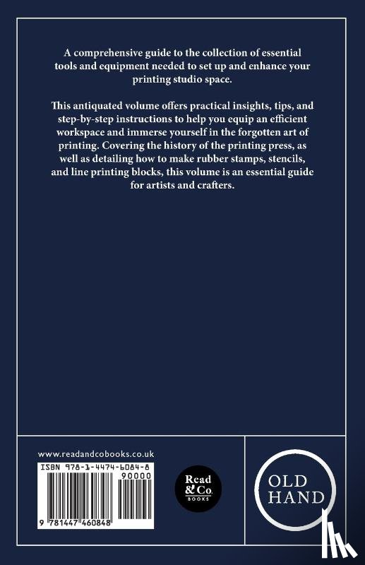 Anon. - A Little Book of Making Tools and Equipment for the Studio - Includes Instructions for Making a Printing Press, Line Printing Blocks, Rubber Stamp Making, Stencil Cutting and Stencilling