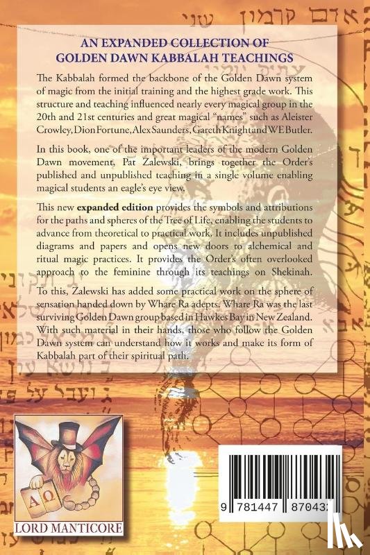 Zalewski, Pat - KABBALAH of the GOLDEN DAWN
