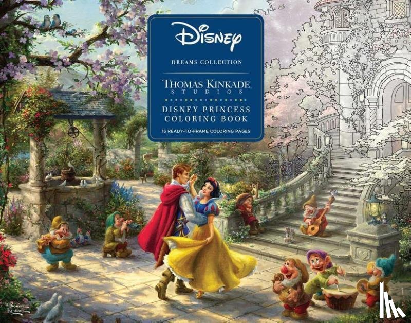 Kinkade, Thomas - Disney Dreams Collection Thomas Kinkade Studios Disney Princess Coloring Poster
