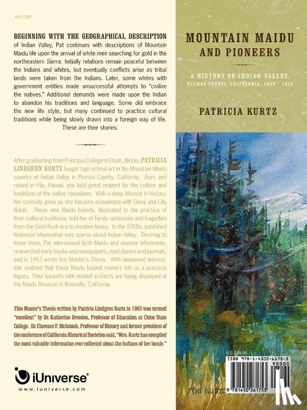 Kurtz, Patricia - Mountain Maidu and Pioneers