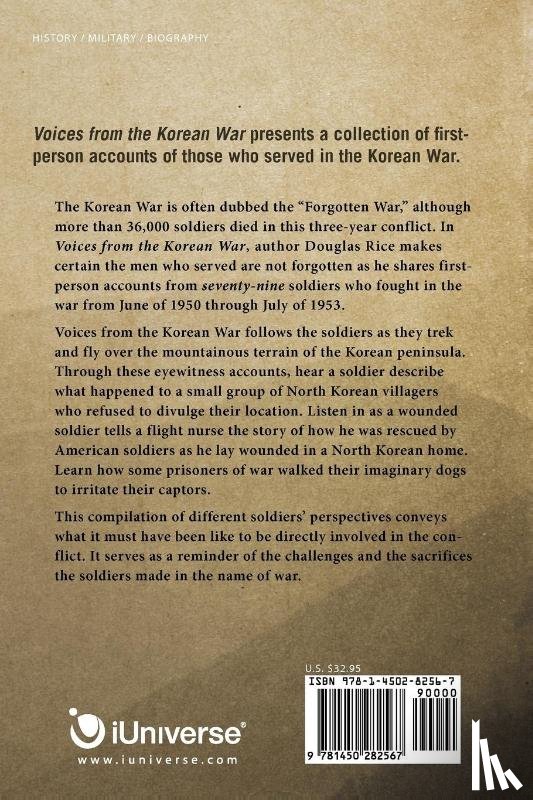 Rice, Douglas - Voices from the Korean War