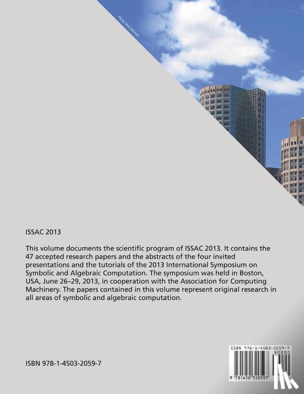 Issac 2013 Conference Committee - Issac 2013 Proceedings of the 38th International Symposium on Symbolic and Algebraic Computation