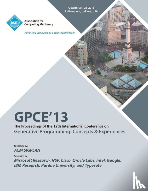 Gpce 13 Conference Committee - Gpce 13 the Proceedings of the 12th International Conference on Generative Programming