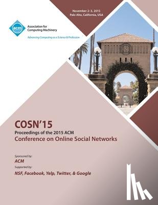 Cosn 15 Conference Committee - COSN 15 ACM Conference on Online Social Networks
