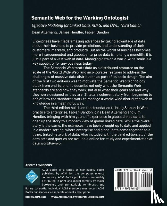 Hendler, James, Gandon, Fabien, Allemang, Dean - Semantic Web for the Working Ontologist