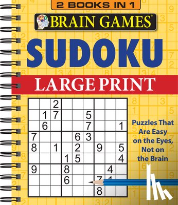 Publications International Ltd - Brain Games - 2 Books in 1 - Sudoku